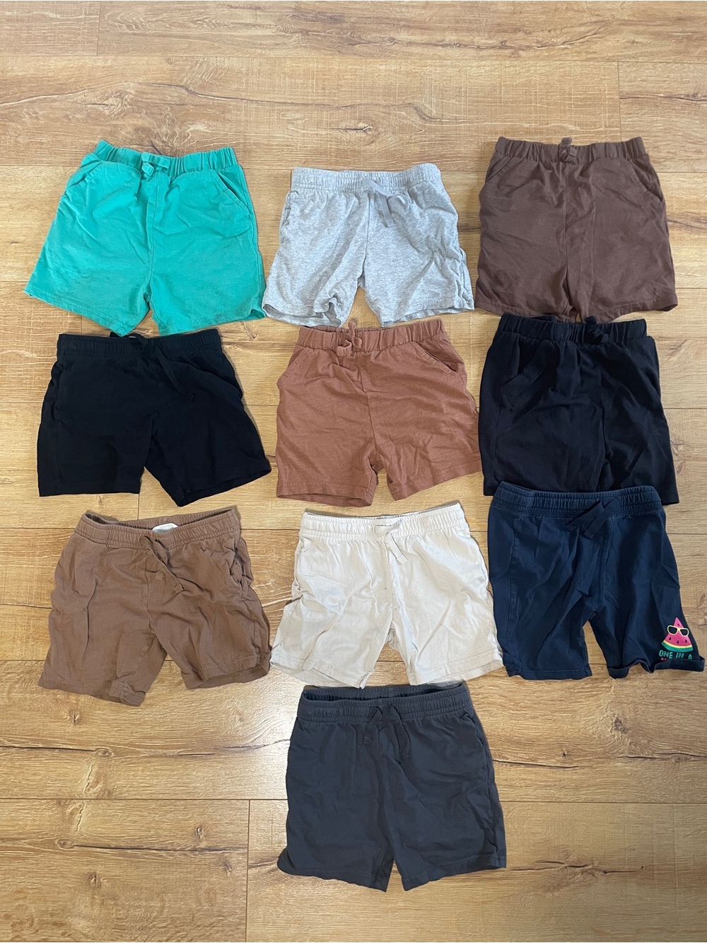 Kids Elastic Waist Shorts - Assorted Colors